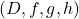 (D,f,g,h)