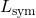 L_{\text{sym}}
