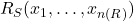 R_S(x_1, \ldots, x_{n(R)})