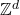 \mathbb Z^d