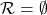 \mathcal R = \emptyset